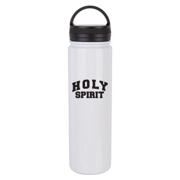 23 Oz Stainless Steel Flask Bottle w/Portable Lid - Sublimated Logo Thumbnail