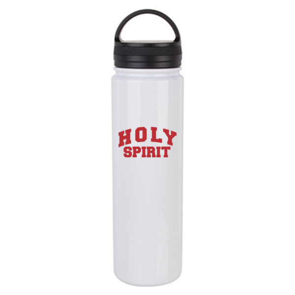 23 Oz Stainless Steel Flask Bottle w/Portable Lid - Sublimated Logo Thumbnail