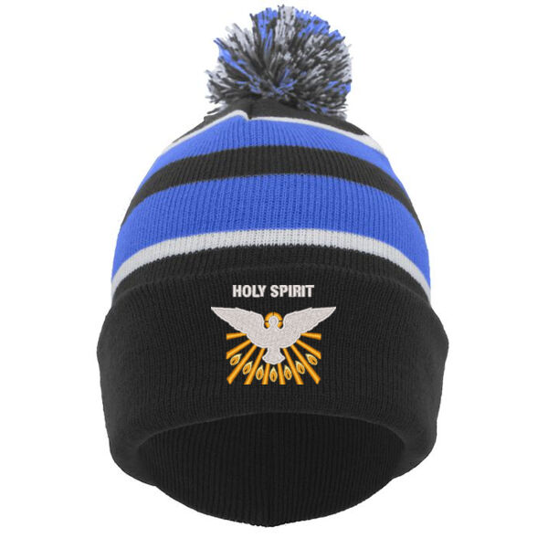 Pacific Headwear Knit Fold Over Pom-Pom Beanie - Embroidered Logo Thumbnail