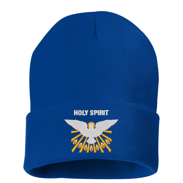 Sportsman - Solid 12" Coffed Beanie - Embroidered Logo Thumbnail