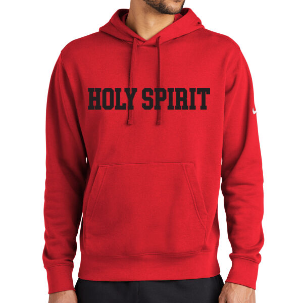 Nike Club Fleece Sleeve Swoosh Pullover Hoodie - Printed Logo Thumbnail